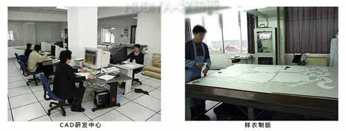 定做工作服產前制版車間