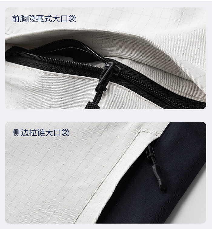 新國標防靜電服春秋工作服夾克的口袋細節展示圖