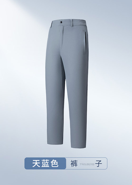 天藍色防靜電服褲子