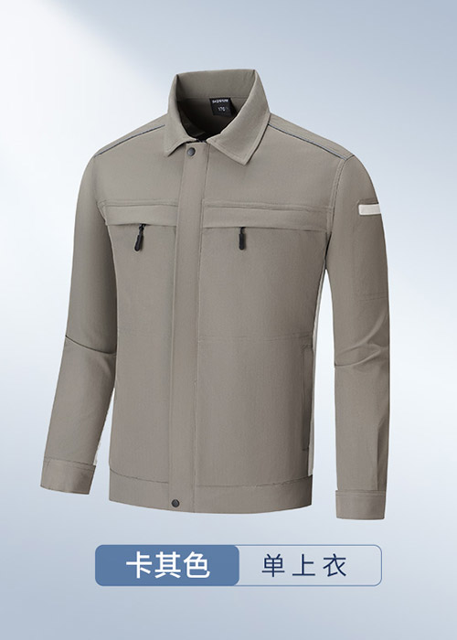 卡其色防靜電服夾克上衣
